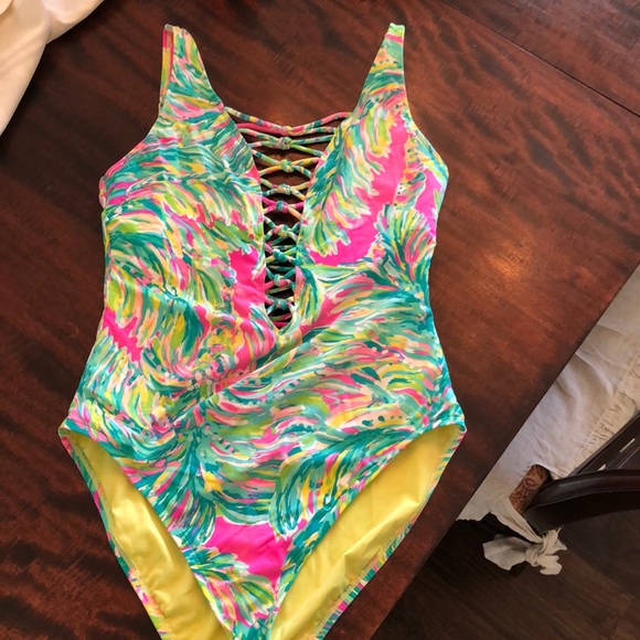 Lilly Pulitzer Other - Lilly Pulitzer Lattice Swimsuit Size 10